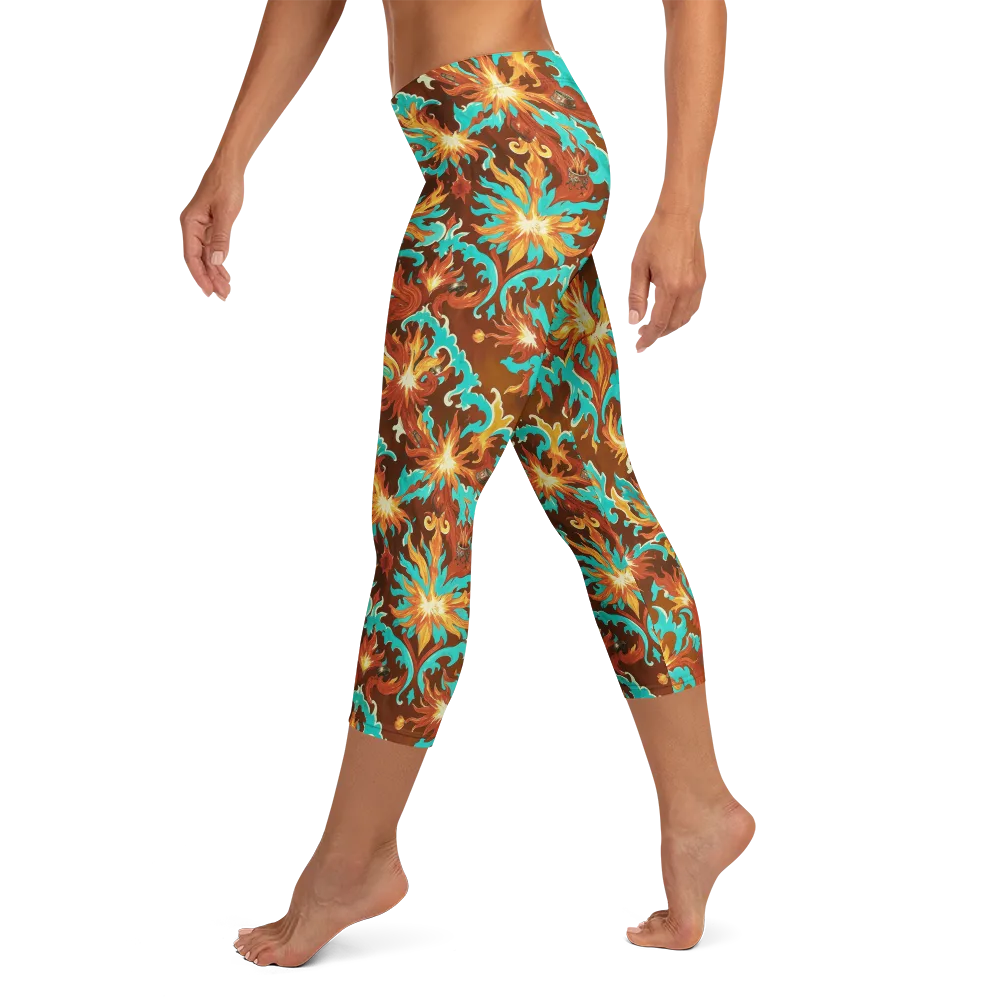 Ember Rococo on Capri Leggings — Left