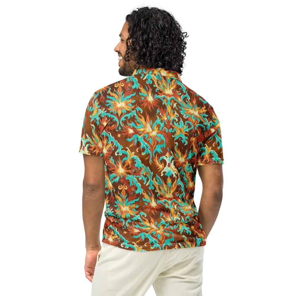 Ember Rococo on Men's Slim Fit Polo Shirt — Back