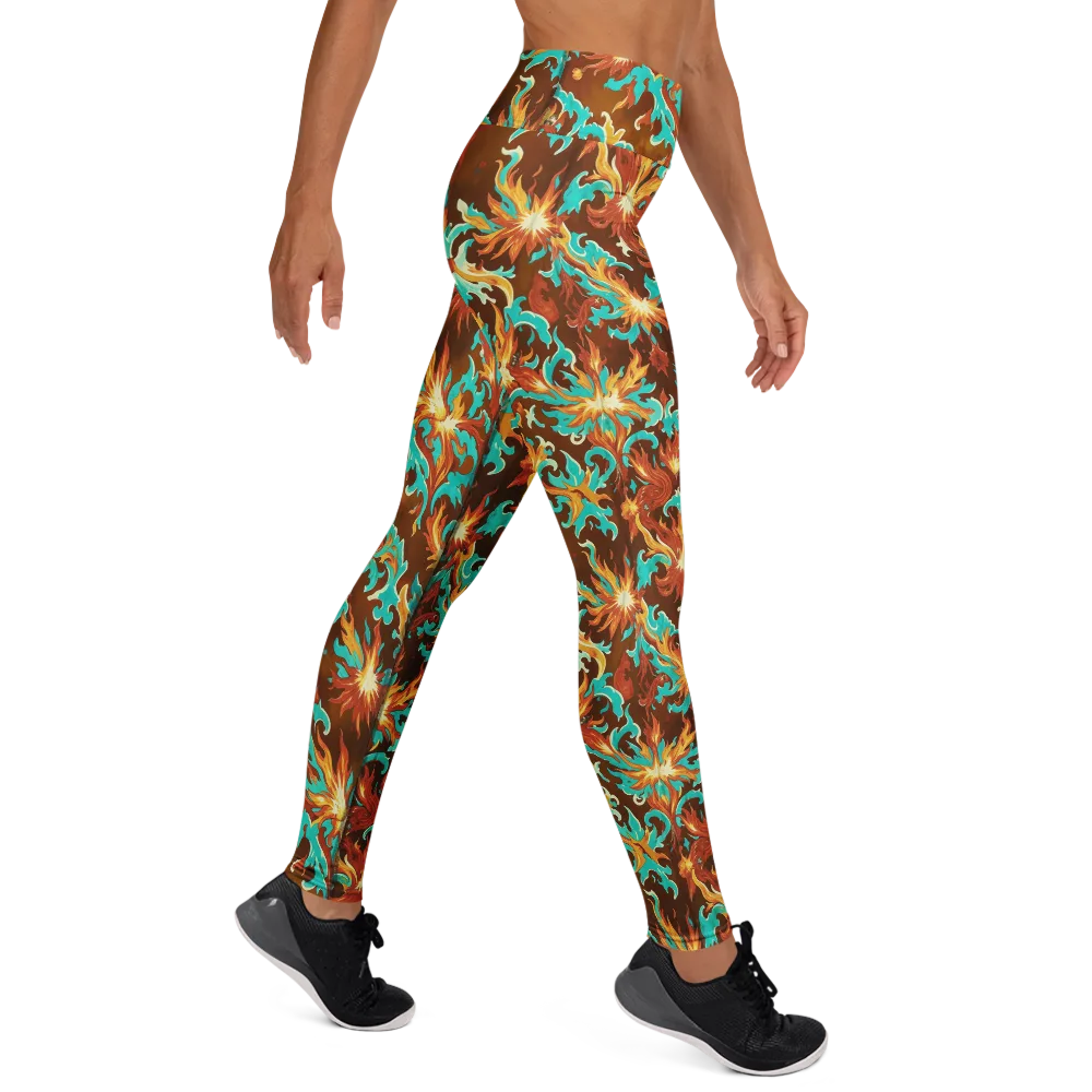 Ember Rococo on Yoga Leggings — Right