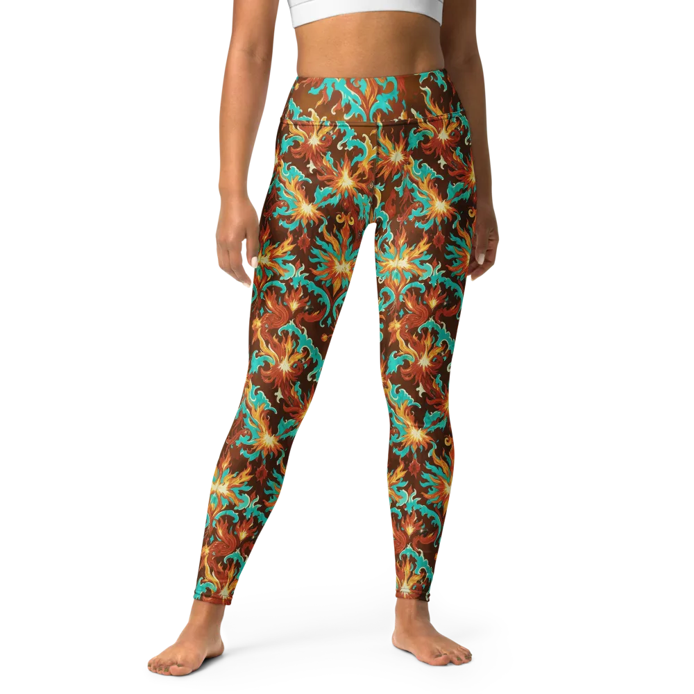 Ember Rococo on Yoga Leggings — Front