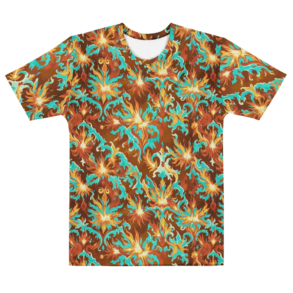 Ember Rococo on Men's Cotton Crew Neck T-Shirt — Front