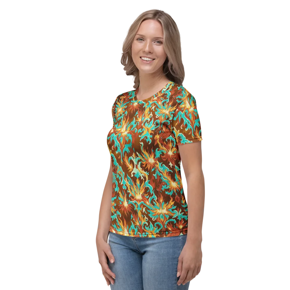 Ember Rococo on Women's Crew Neck T-Shirt — Left