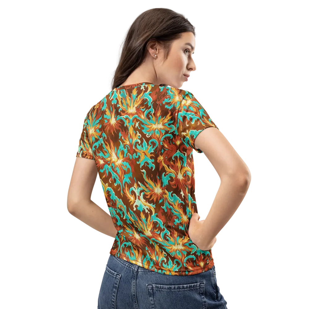 Ember Rococo on Women's Crew Neck T-Shirt — Back