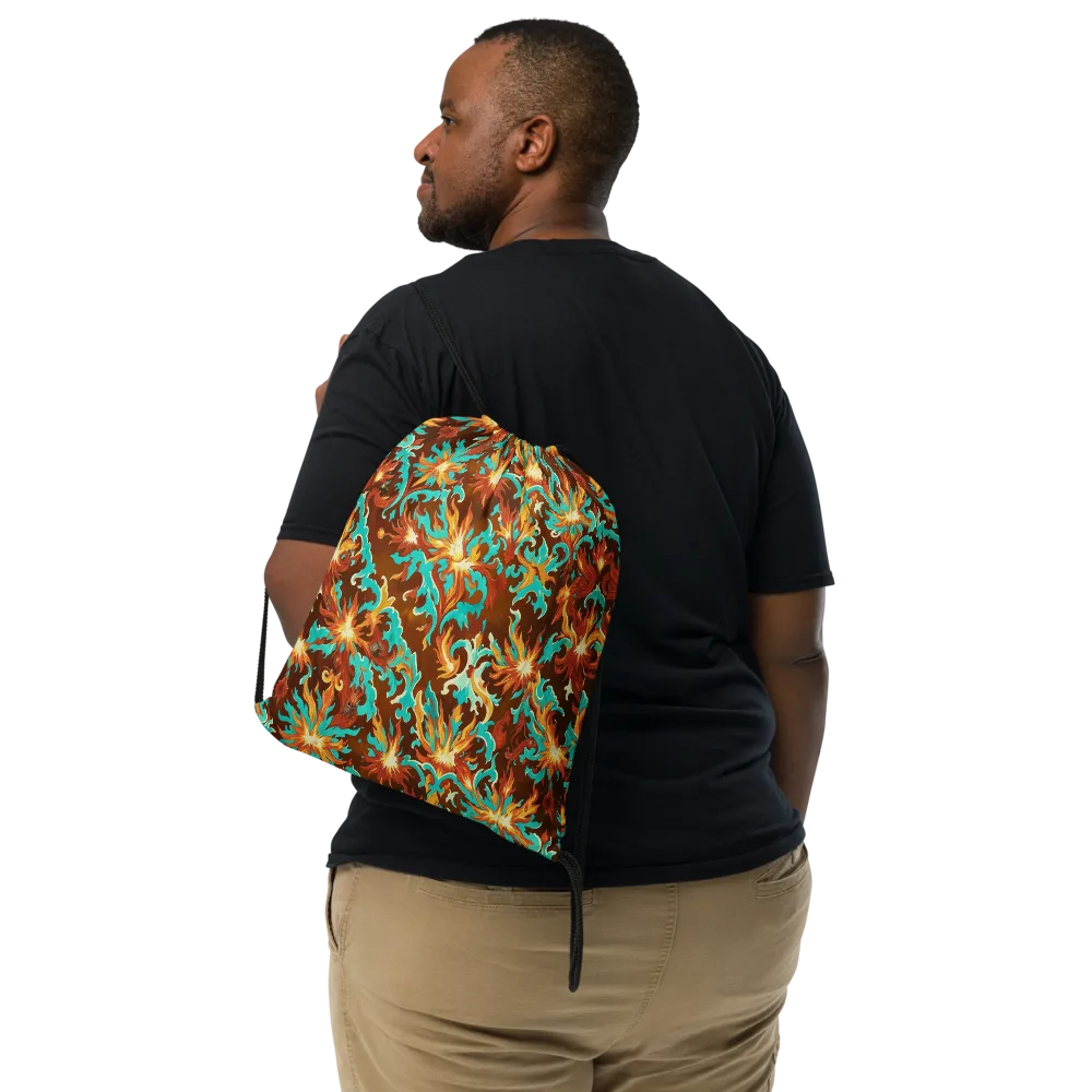 Ember Rococo on Drawstring Bag — Front