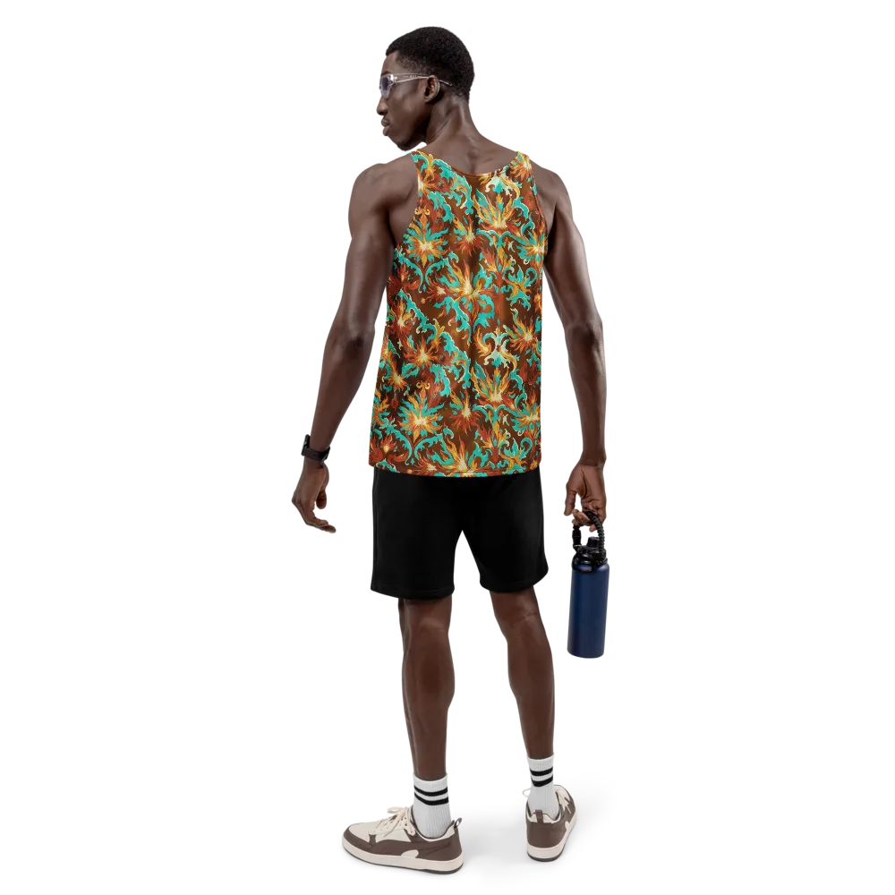 Ember Rococo on Men's Tank Top — Back