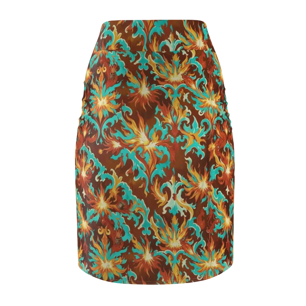 Ember Rococo on Pencil Skirt — Back