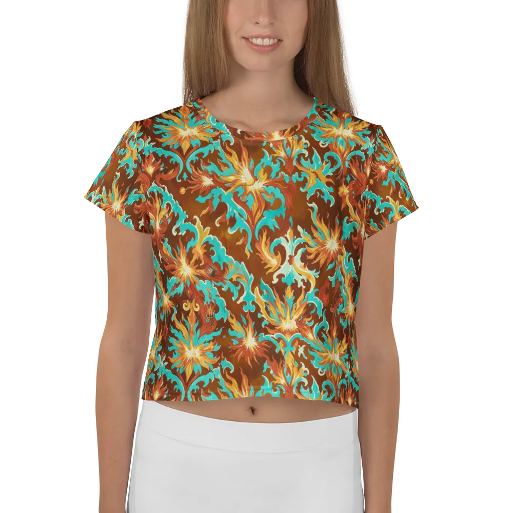 Ember Rococo on Crop Tee — Front
