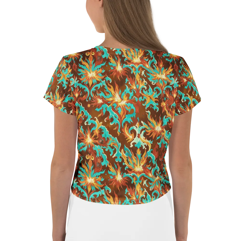 Ember Rococo on Crop Tee — Back