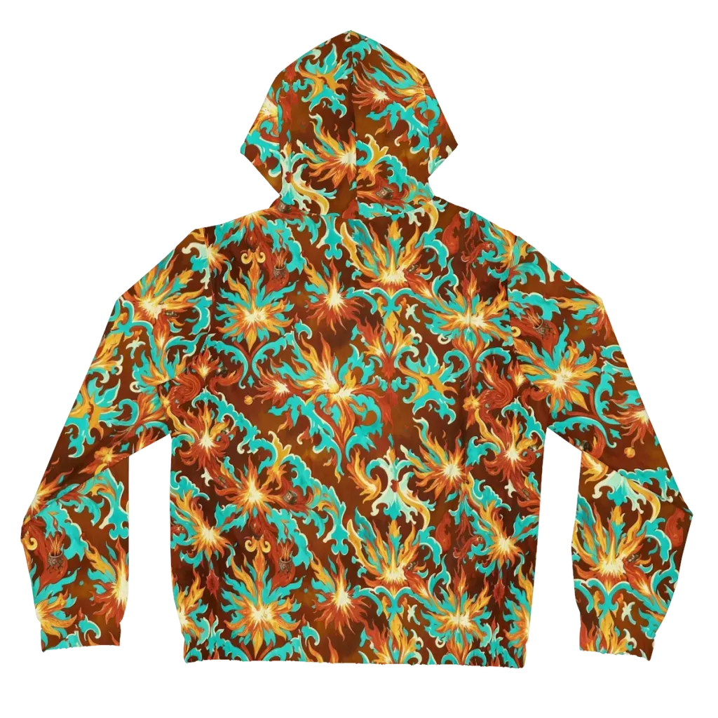 Ember Rococo on Women's Full-Zip Hoodie — Back