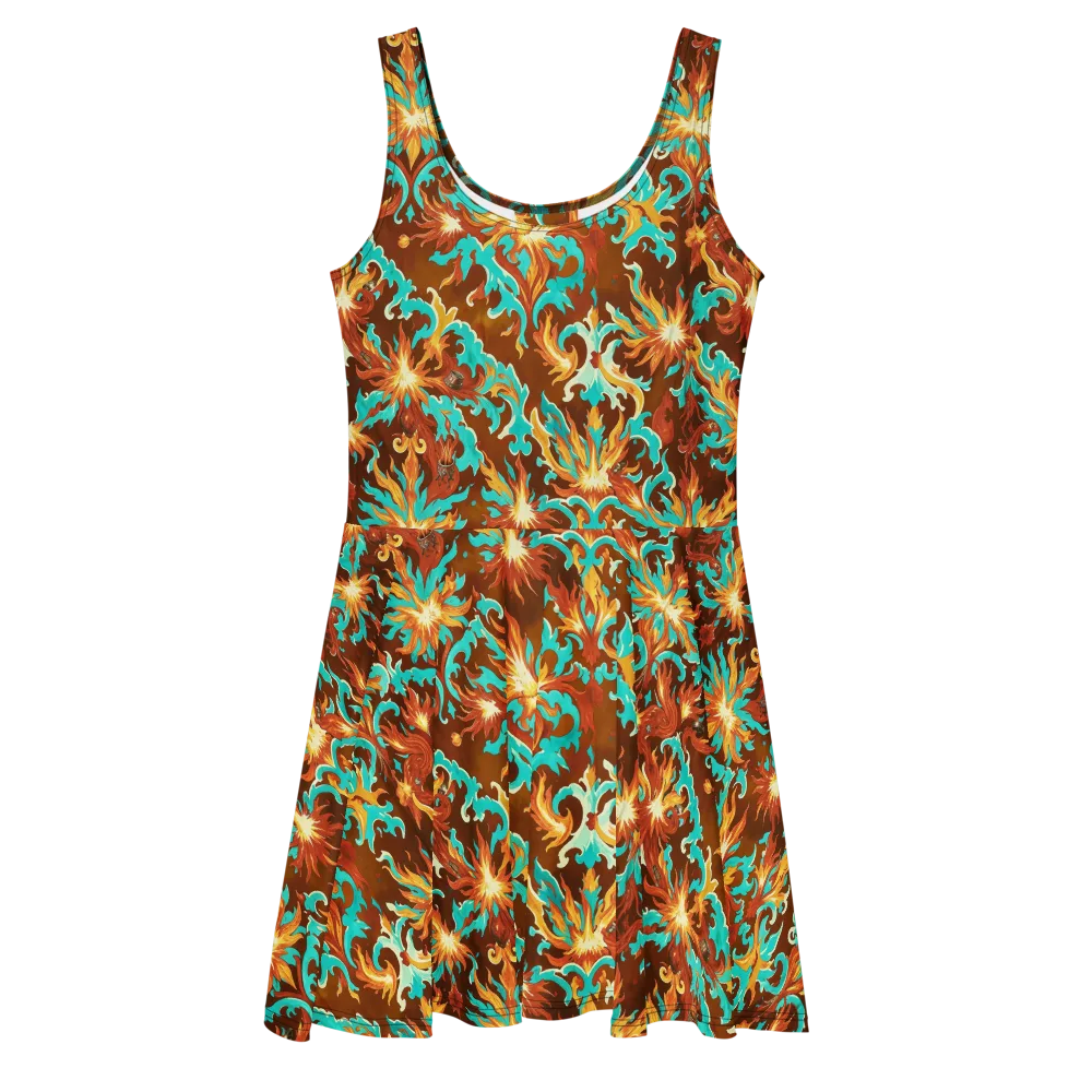 Ember Rococo on Skater Dress — Front