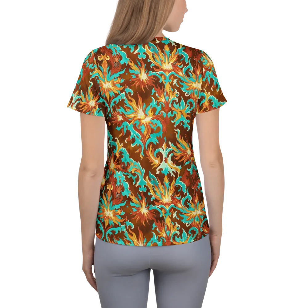 Ember Rococo on Women's Athletic T-Shirt — Back