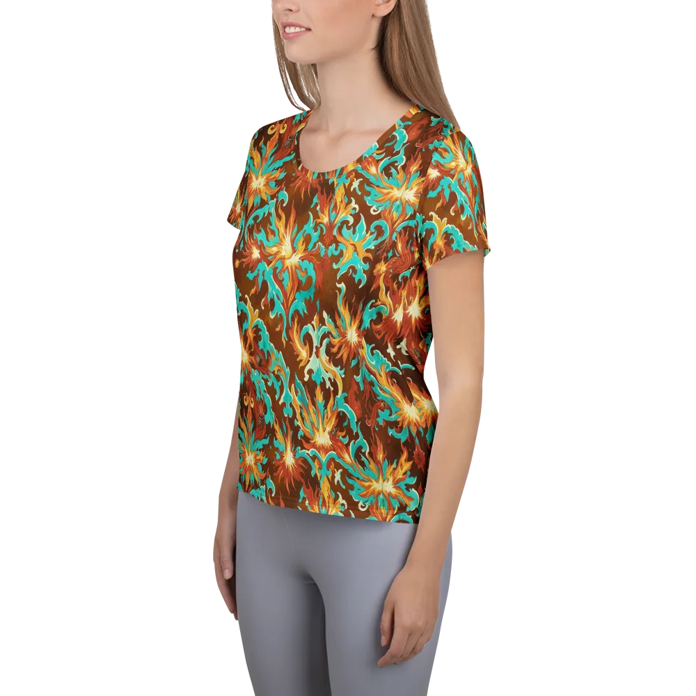 Ember Rococo on Women's Athletic T-Shirt — Left