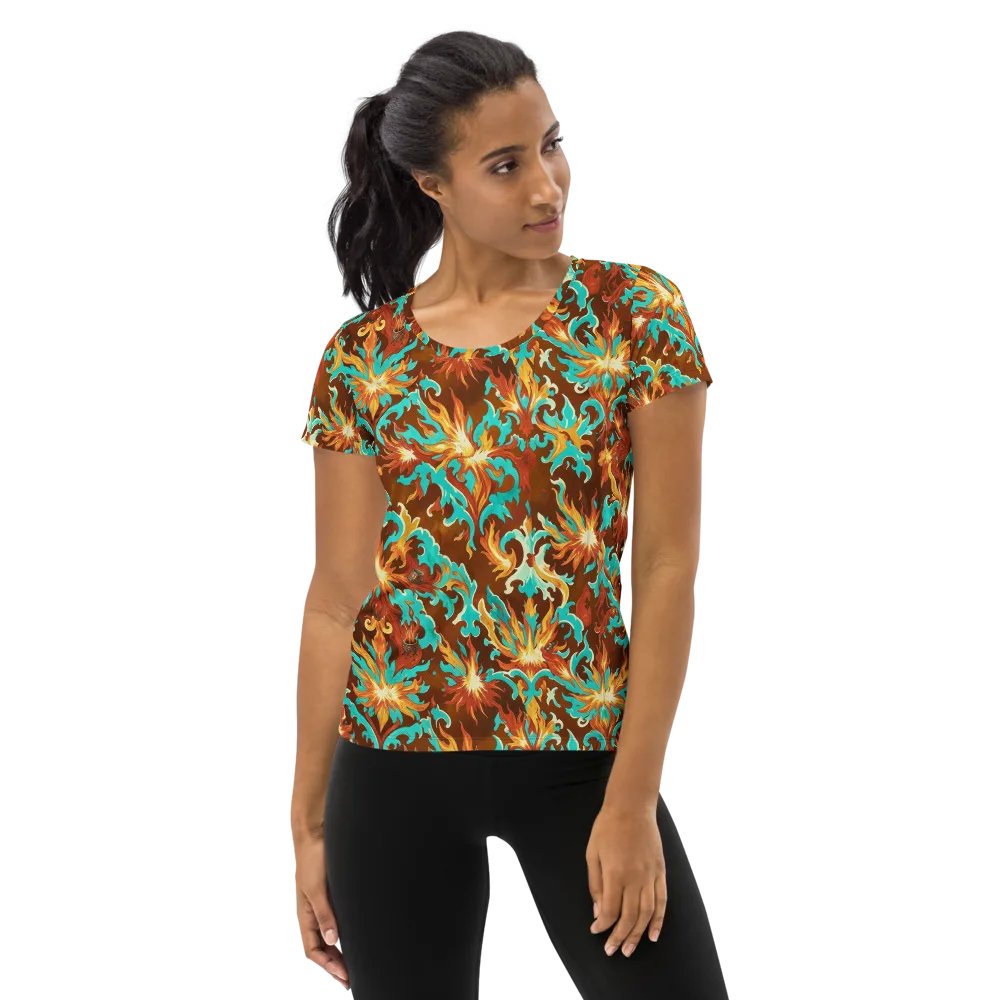 Ember Rococo on Women's Athletic T-Shirt — Front