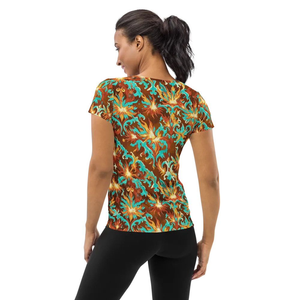 Ember Rococo on Women's Athletic T-Shirt — Back