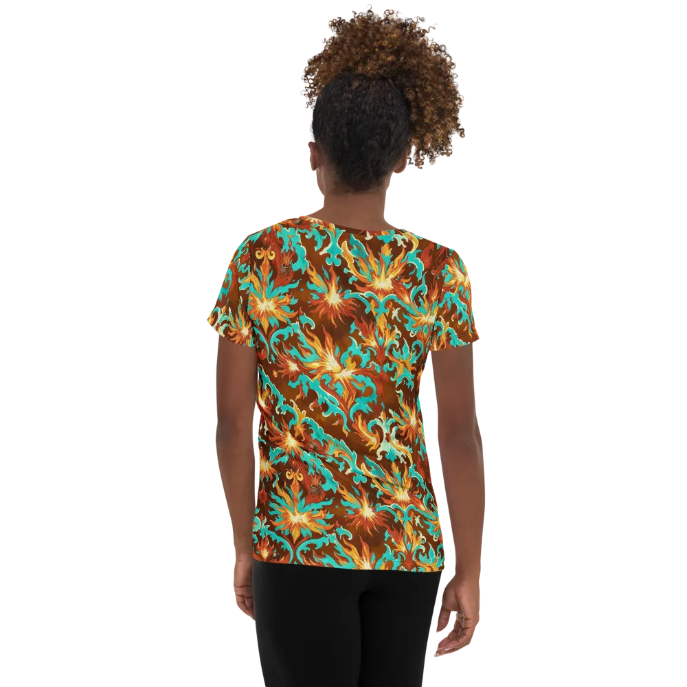 Ember Rococo on Women's Athletic T-Shirt — Back