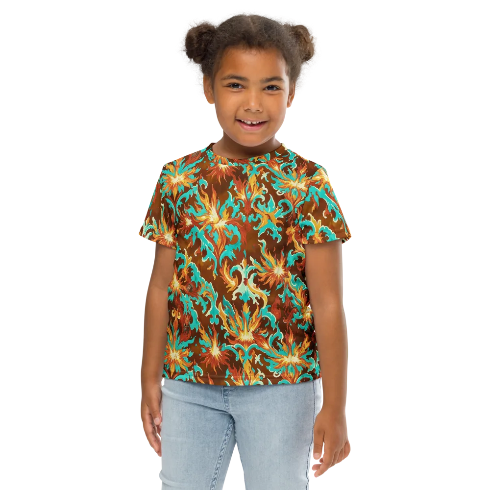 Ember Rococo on Kids Crew Neck T-Shirt — Front