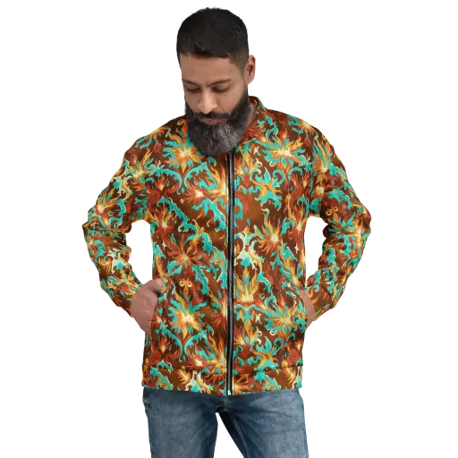 Ember Rococo on a Bomber Jacket