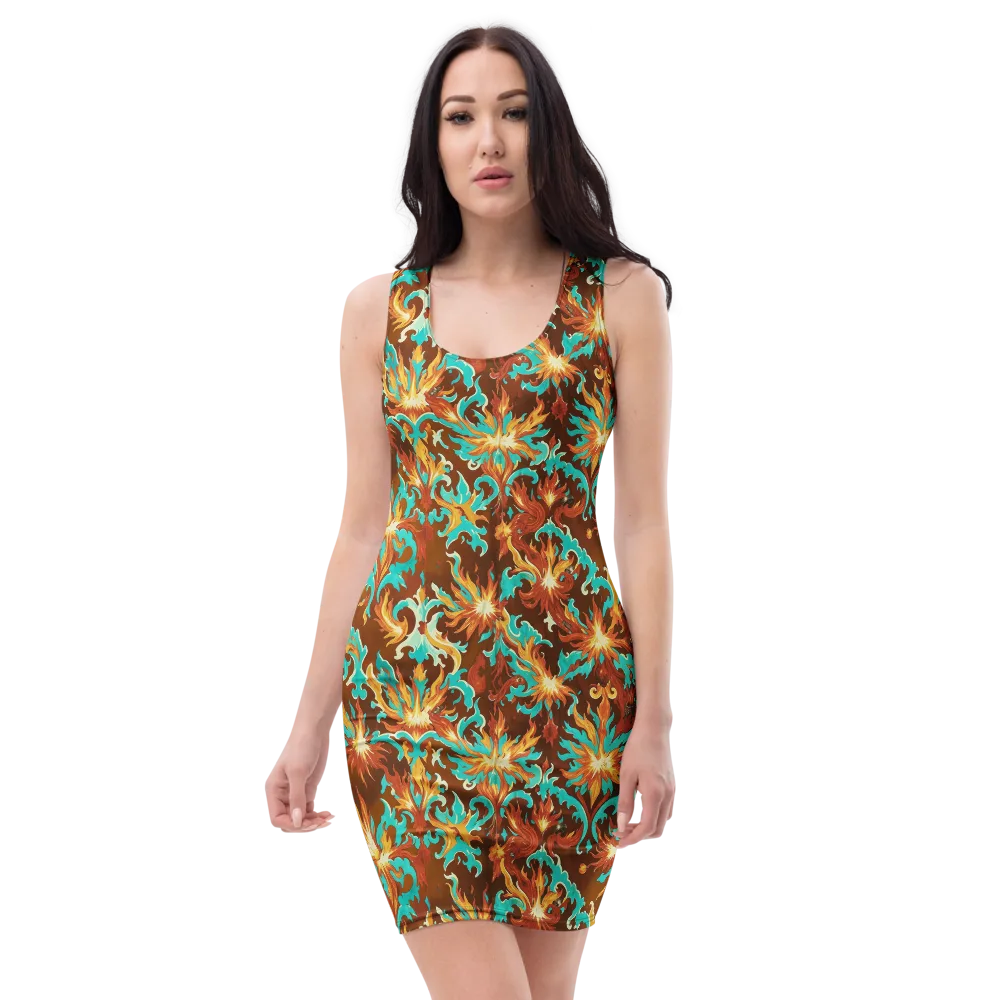 Ember Rococo on Bodycon Dress — Front