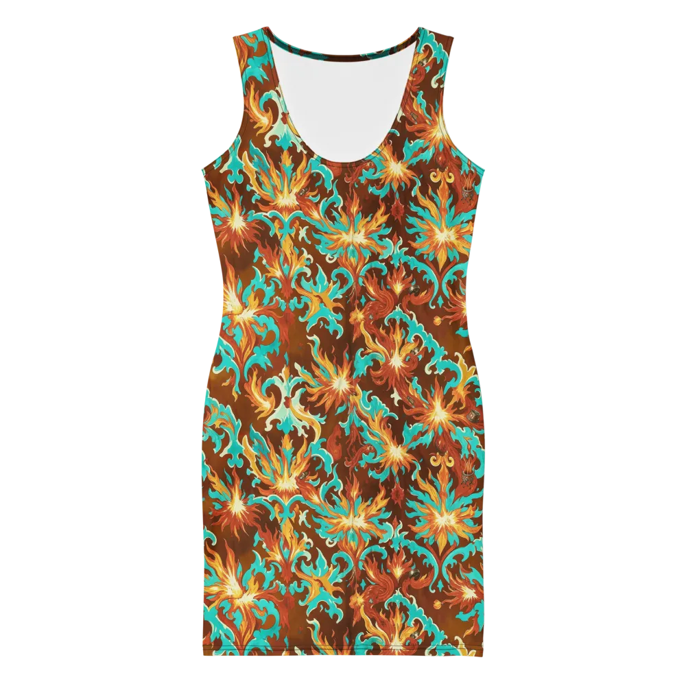 Ember Rococo on Bodycon Dress — Front