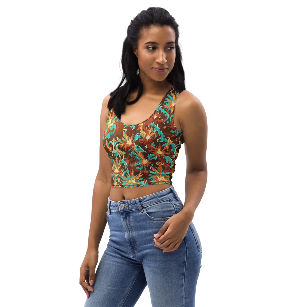 Ember Rococo on Crop Top — Left Front