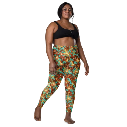 Ember Rococo on a Leggings with Pockets