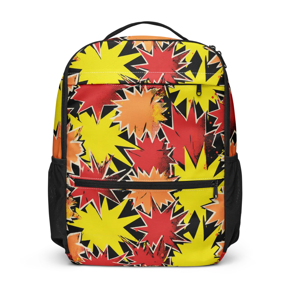 Pop Art Detonation on Utility Backpack — Front