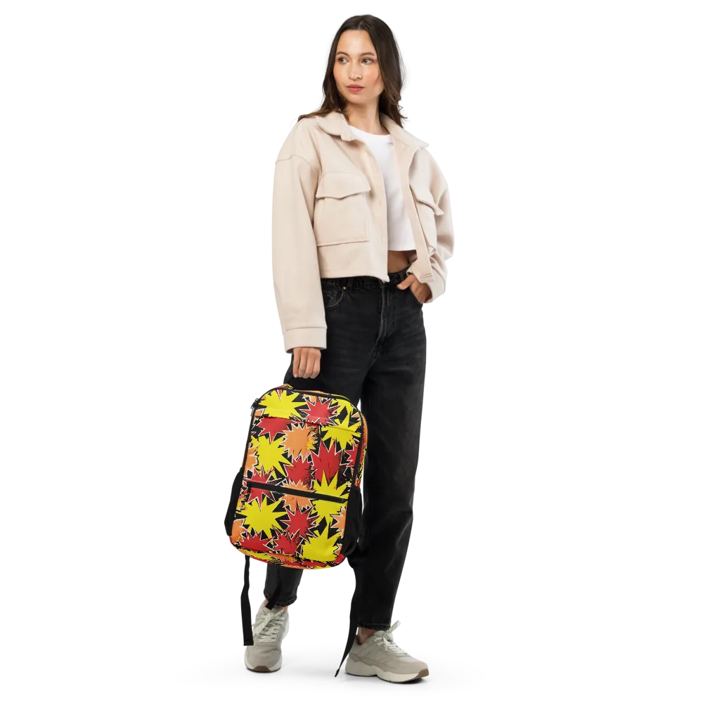 Pop Art Detonation on Utility Backpack — Front