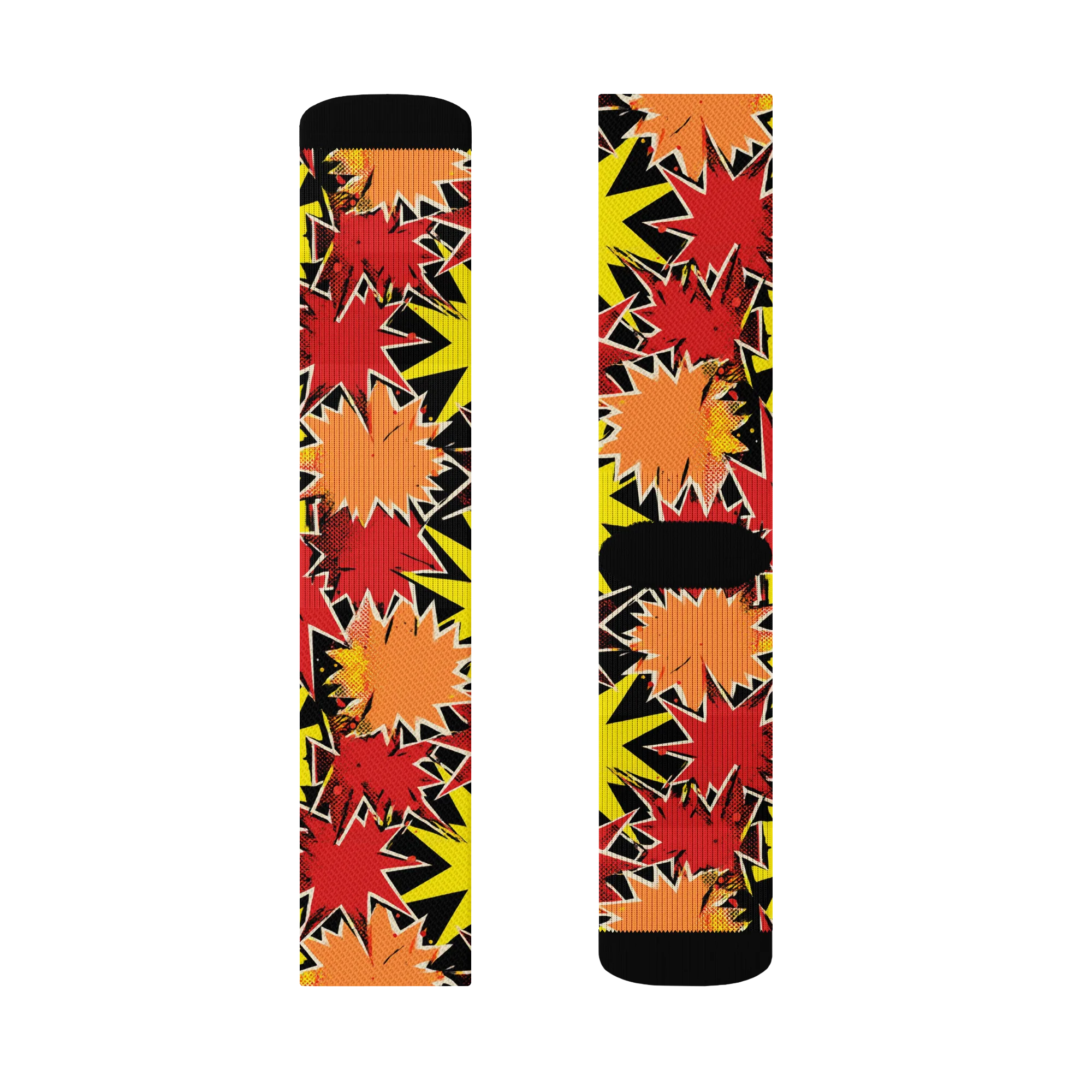 Pop Art Detonation on Socks — Left Sock