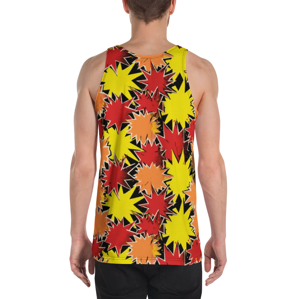 Pop Art Detonation on Men's Tank Top — Back