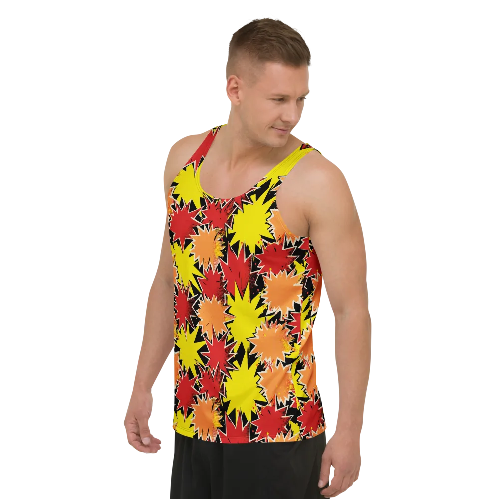 Pop Art Detonation on Men's Tank Top — Left Front
