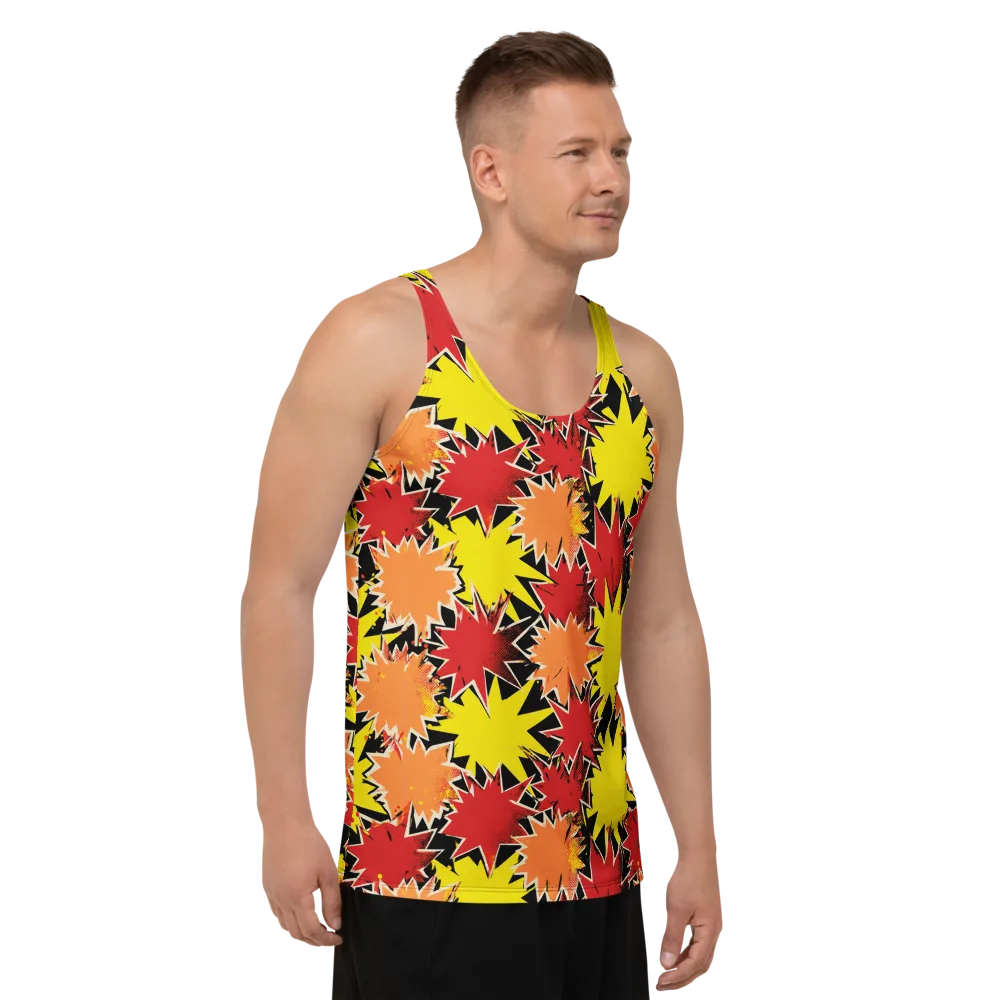 Pop Art Detonation on Men's Tank Top — Right Front