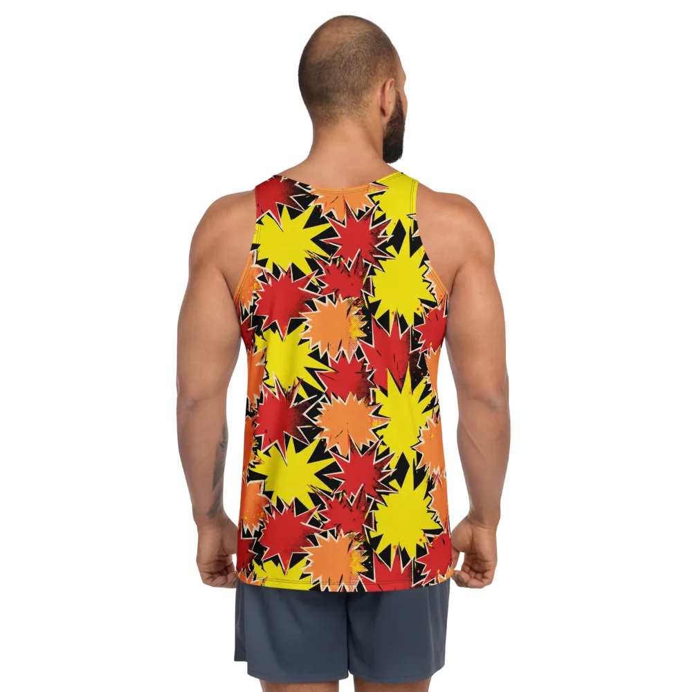 Pop Art Detonation on Men's Tank Top — Back