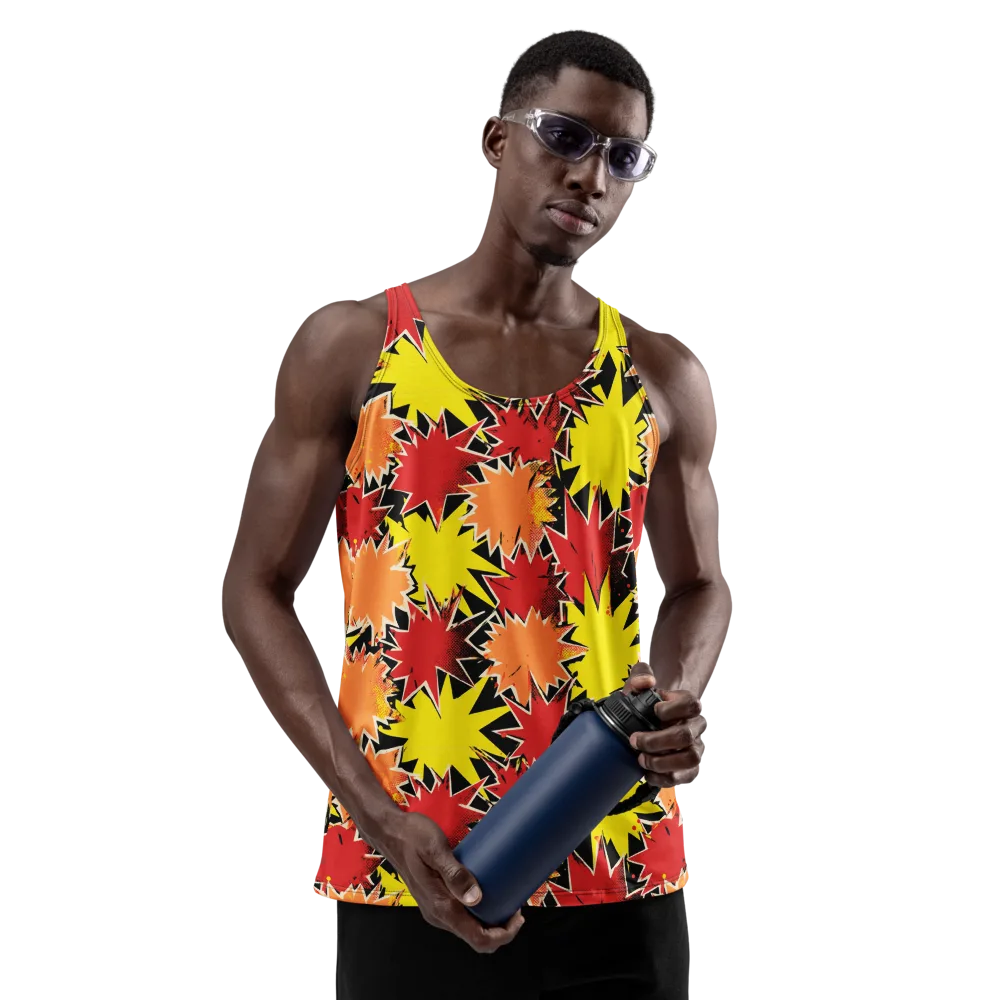 Pop Art Detonation on Men's Tank Top — Front
