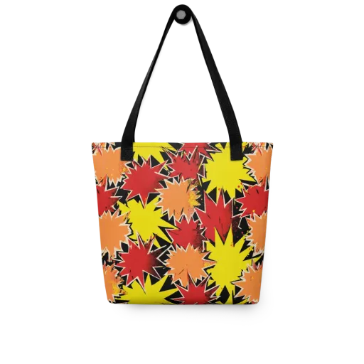 Pop Art Detonation on a Tote Bag