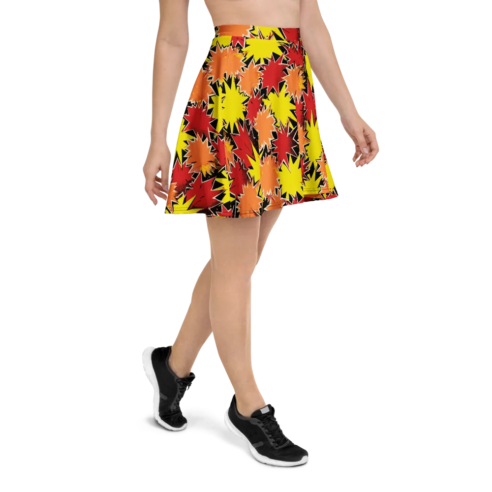 Pop Art Detonation on Skater Skirt — Right
