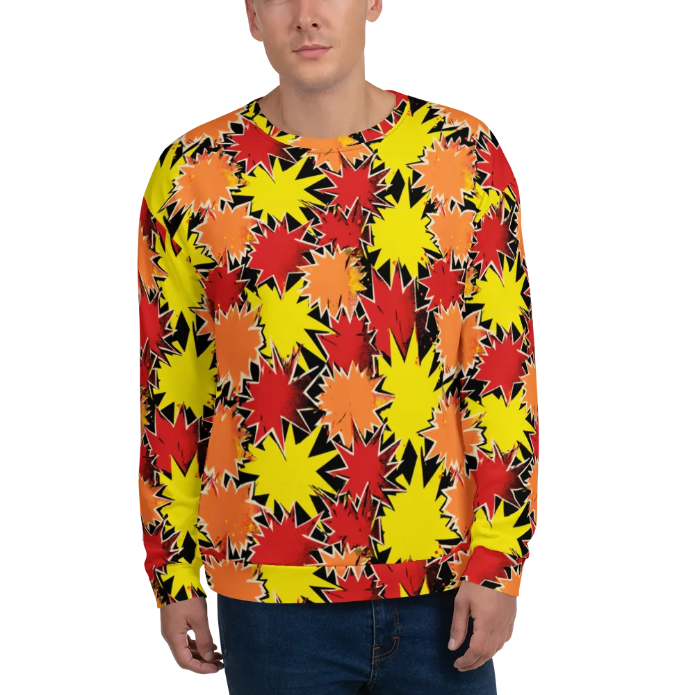 Pop Art Detonation on Sweatshirt — Front
