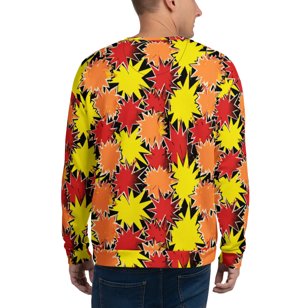 Pop Art Detonation on Sweatshirt — Back