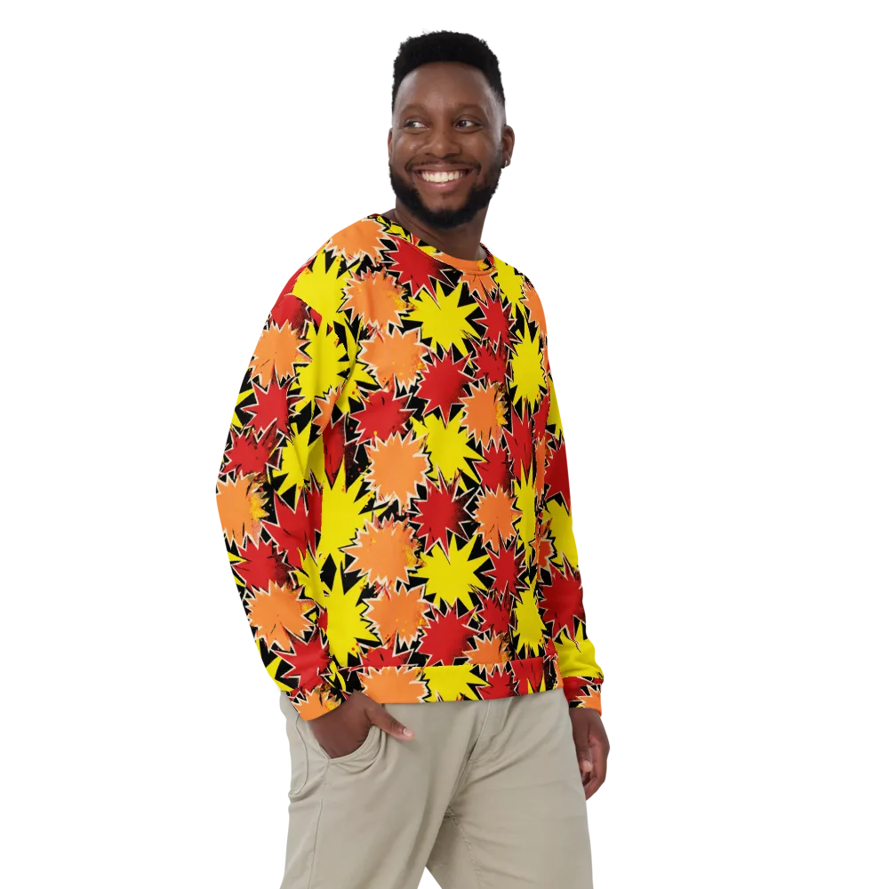 Pop Art Detonation on Sweatshirt — Front