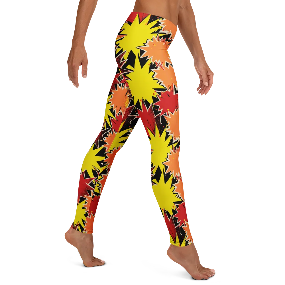 Pop Art Detonation on Leggings — Right