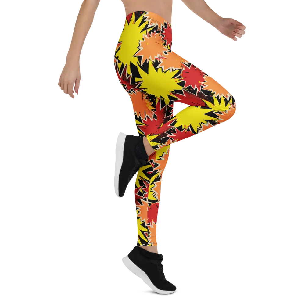 Pop Art Detonation on Leggings — Right