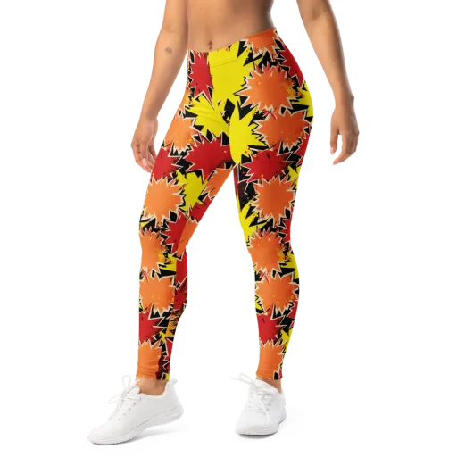 Pop Art Detonation on a Leggings
