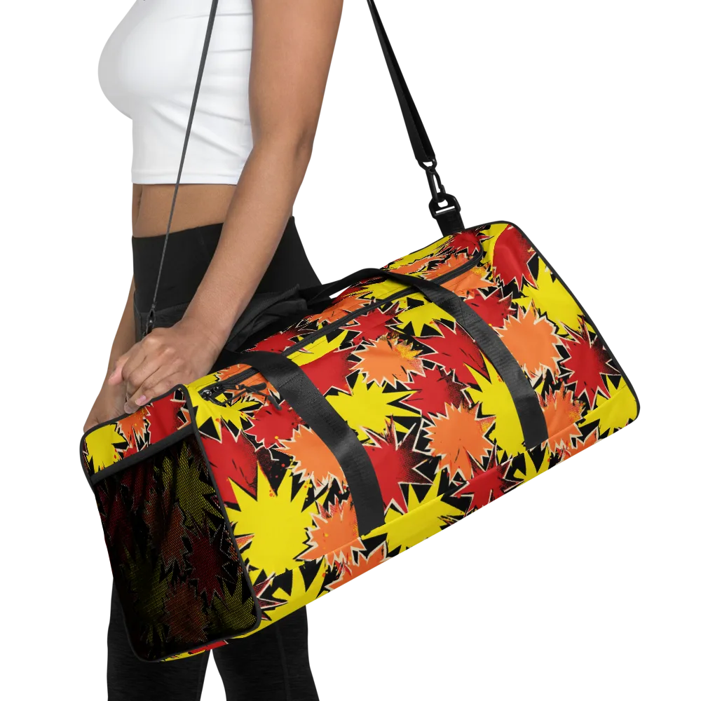 Pop Art Detonation on Duffle Bag — Front