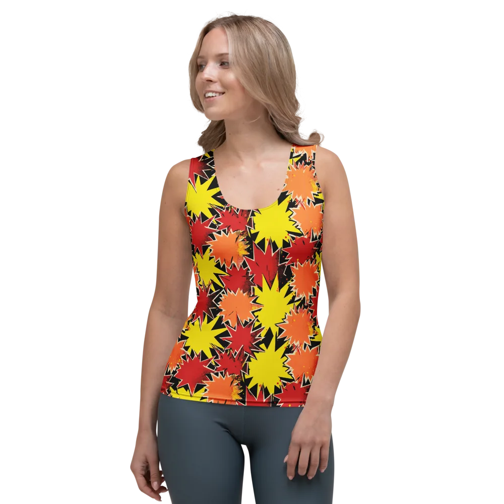 Pop Art Detonation on Women's Tank Top — Front