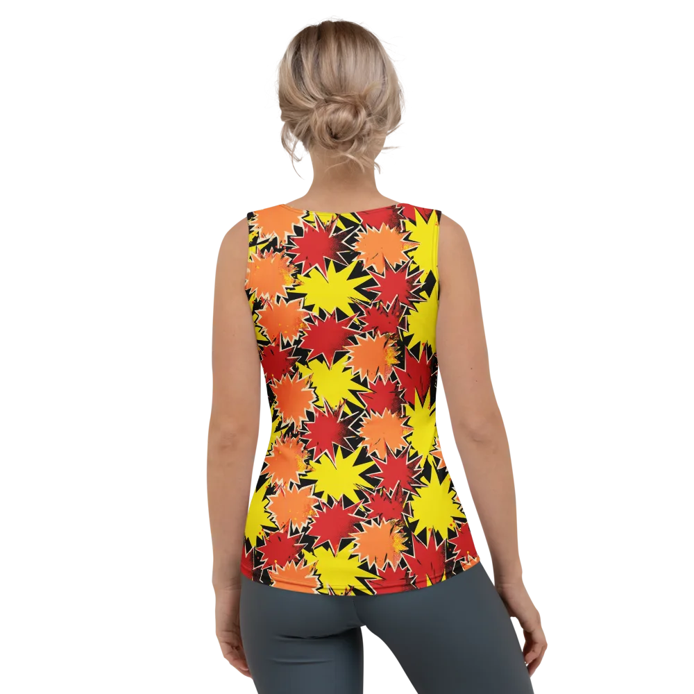 Pop Art Detonation on Women's Tank Top — Back