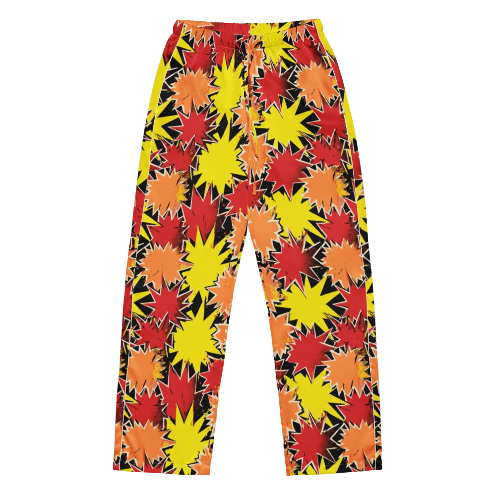 Pop Art Detonation on Women's Pajama Pants — Front
