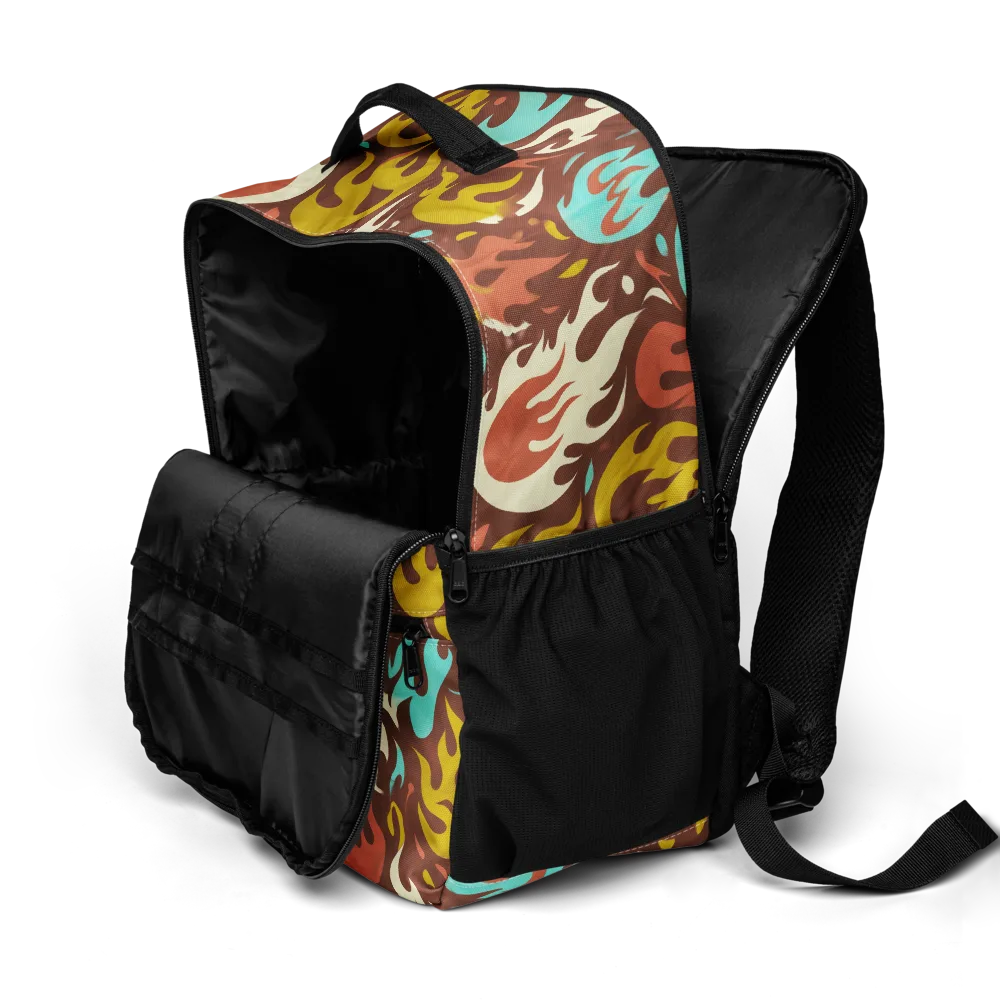 Turquoise Heat on Utility Backpack — Product details 2