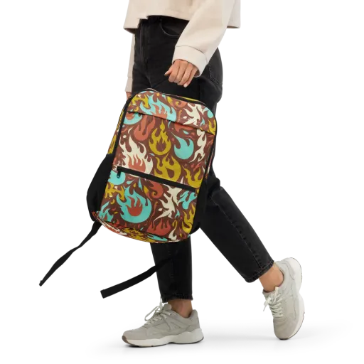 Turquoise Heat on a Utility Backpack