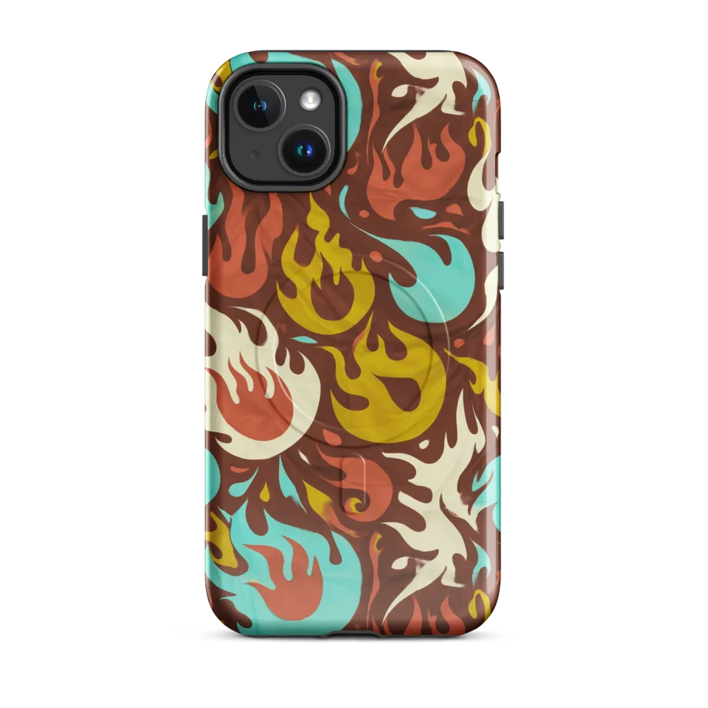 Turquoise Heat on MagSafe Tough Case for iPhone® — Front