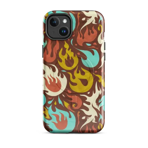 Turquoise Heat on a MagSafe Tough Case for iPhone®