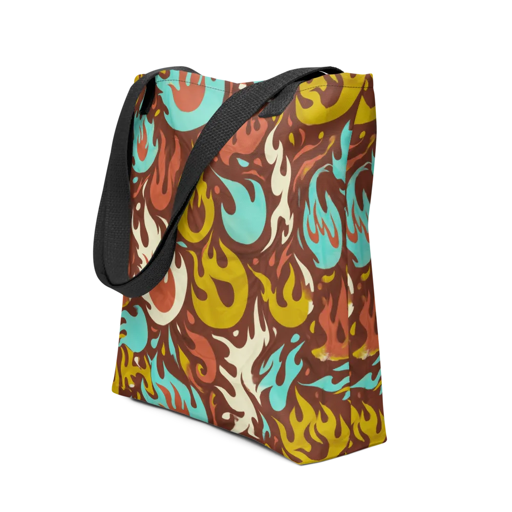 Turquoise Heat on Tote Bag — Front
